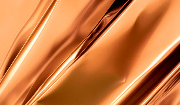 istock yellow bent metal sheet with visible texture. background 1409068039