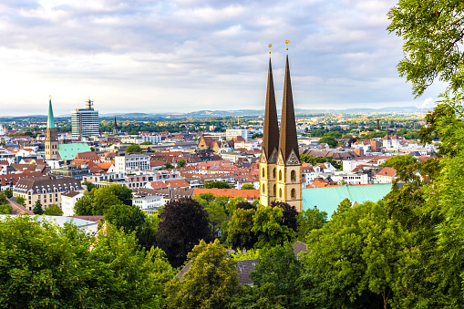 Bielefeld city skyline
