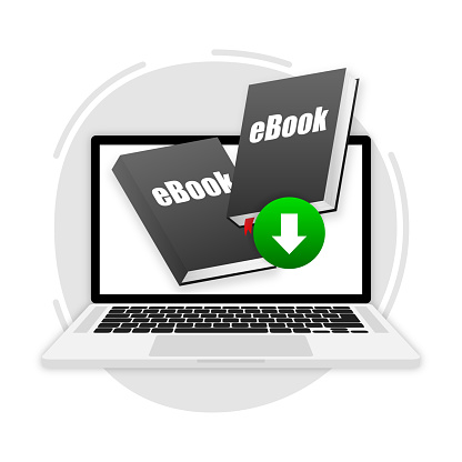 Ebook book download, support, help concept. Support, customer service help communication