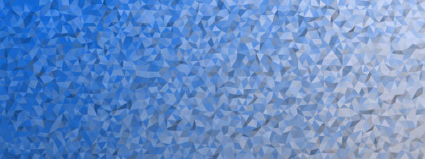Abstract low poly blue color gradient background stock photo. stock photo