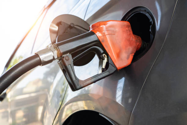 istock Refuel at gas station, refuel with gasoline 1409107262