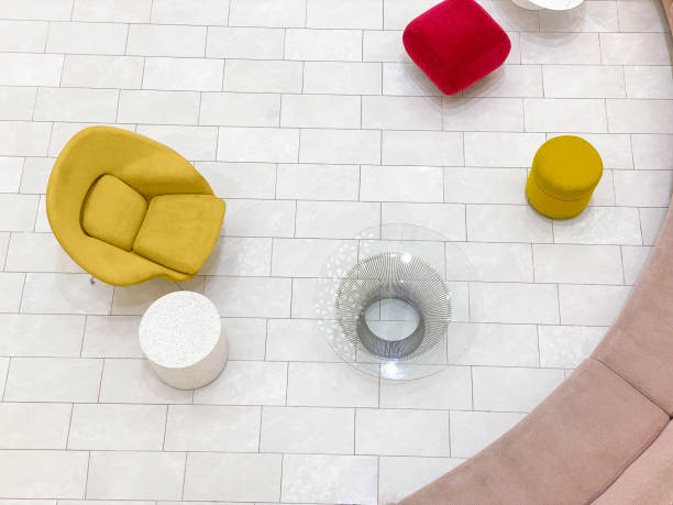 istock Modern furnitures on tiled floor 1409126578