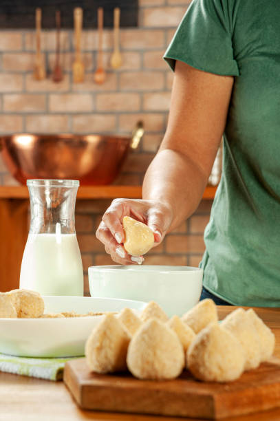 istock Brazilian chicken croquette - Coxinha de frango 1409127993