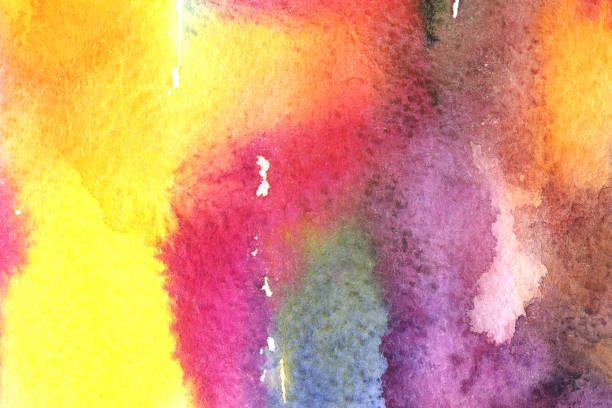 istock Watercolor wash abstract multicolor background 1409130884