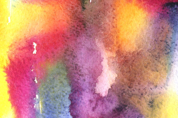 istock Watercolor wash abstract multicolor background 1409130888