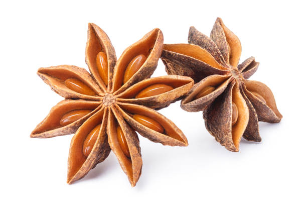 istock Delicious star anise spice on white 1409132066