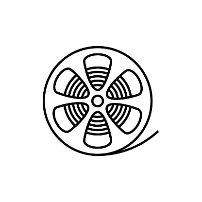 Film Roll, Film Industry and Movie, line icon