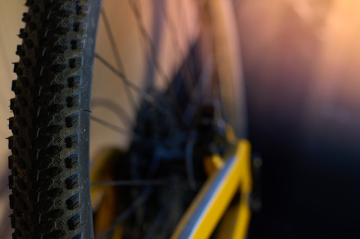 Stud wheel of a mountain bike. High quality photo