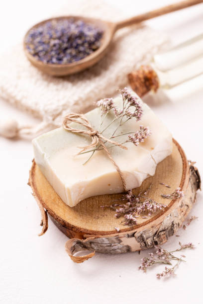 istock Handmade natural soap with herbal. 1409144515