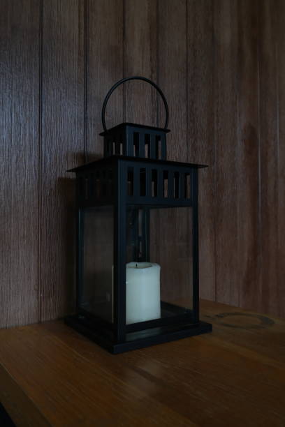 istock The lantern is put on a show on the table. 1409144752