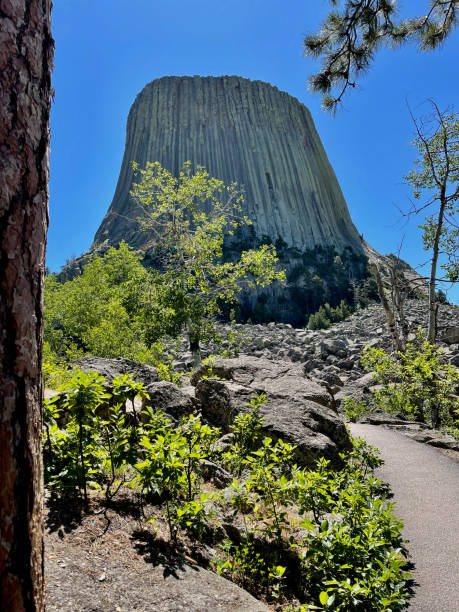 Devils Tower National Monument (Wyoming) stock photo