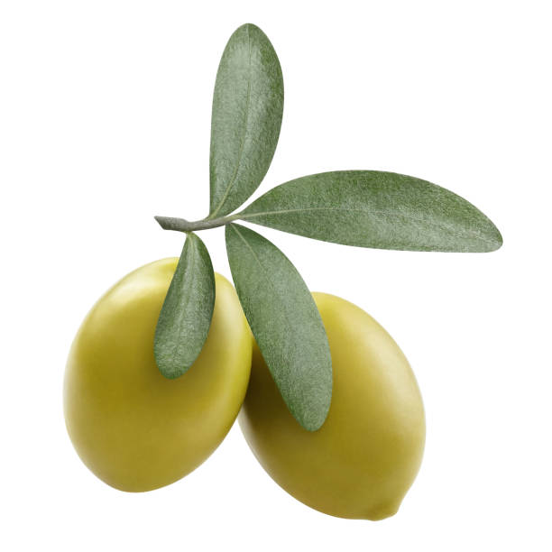 istock Delicious olives close-up on white 1409151280