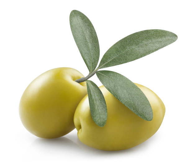 istock Delicious olives close-up on white 1409151294