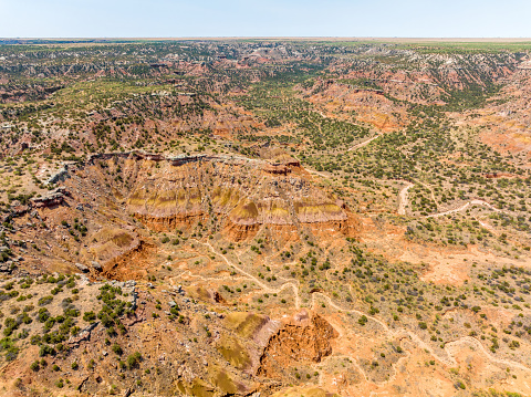 Aerial View of Palo Duro Canyon