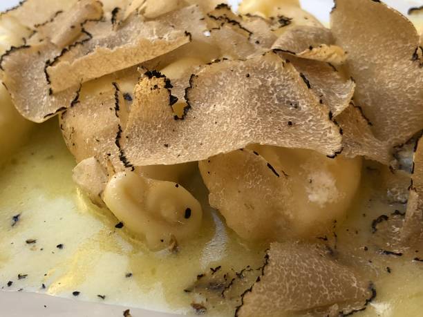 istock Macro of homemade pasta with truffles 1409156190