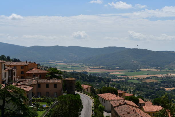 istock Beautiful landscape from Cortona in Tuscany 1409156203