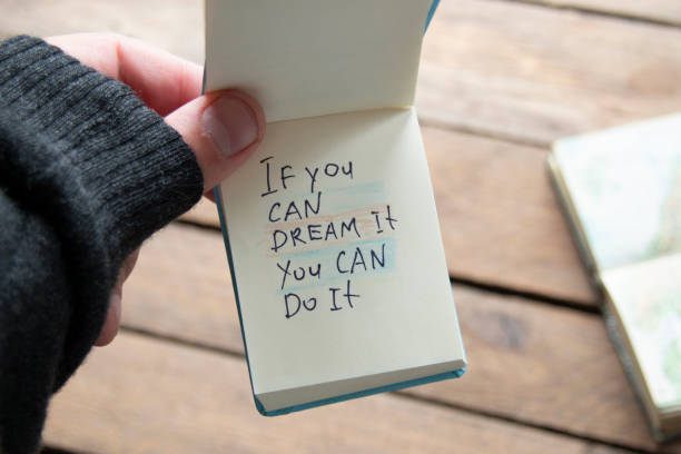 if you can dream it you can do it stock photo