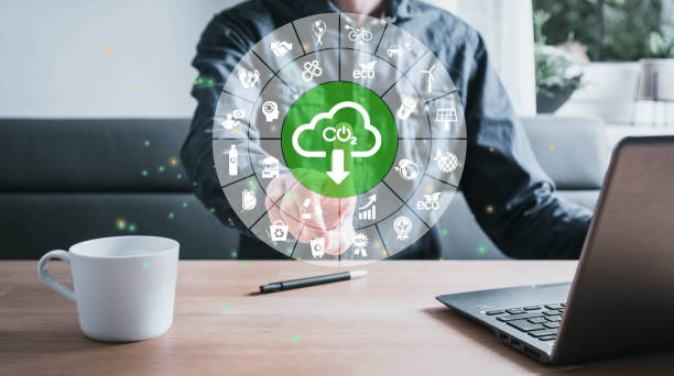 istock Renewable energy-based green businesses can limit climate change and global warming.Sustainable development and green business based on renewable energy. Reduce CO2 emission concept 1409171970