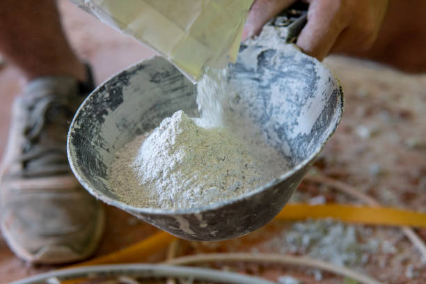 istock Image of putty powder. Renovation, works in progress 1409180209
