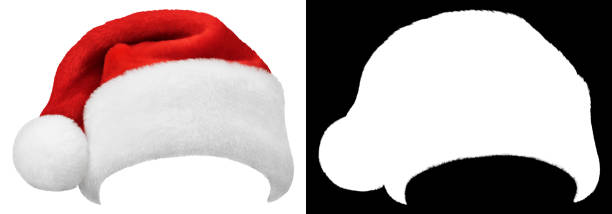 istock Santa Claus red cap isolated on white 1409184089