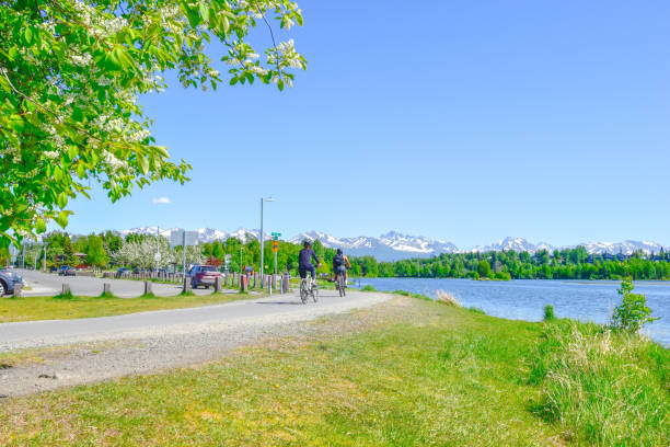 istock Riding Bikes in Anchorage, Alaska 1409184951