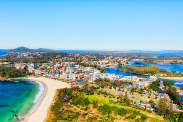 istock D Forster caravan park beach downtown 1409186139