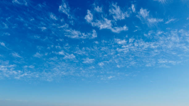 istock Blue Clear Sky and Few Clouds over England on Hot Summer Day 1409190512