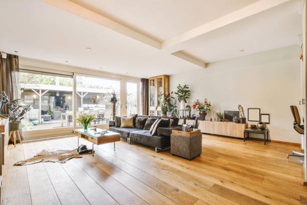 istock Stylish living room in modern flat 1409196465