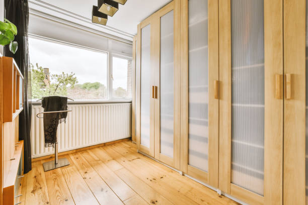 istock Wardrobe in light room at home 1409196498