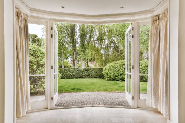 istock Panorama view of beautiful green patio 1409196556