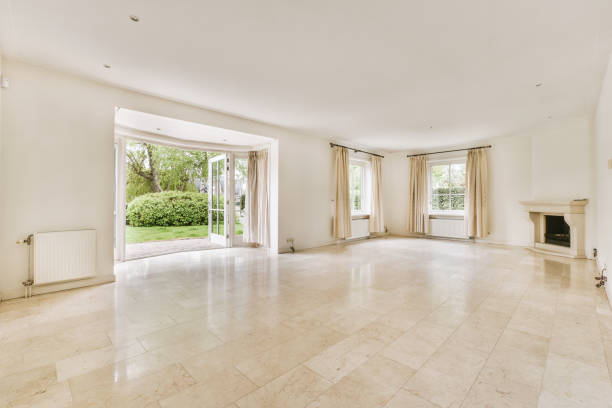 istock Interior of spacious living room 1409197249