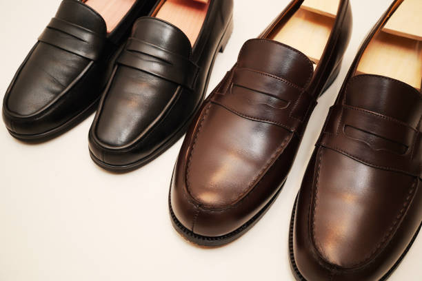 istock A matching coin loafer for the couple. 1409199383