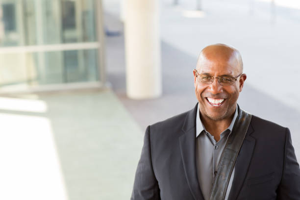 istock Mature African American businessman on his way to work. 1409204592