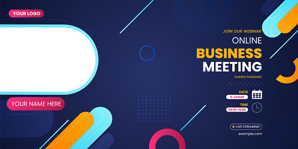 Templat Spanduk Webinar Pemasaran Bisnis Ilustrasi Stok - Unduh Gambar
