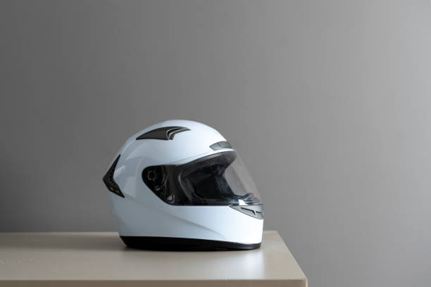 istock white simple racing helmet for car motorsport use 1409219391