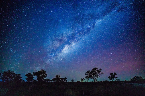 Starry night sky, Millstream Chichester National Park