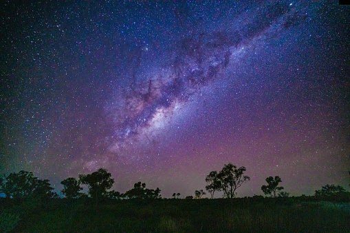 Starry night sky, Millstream Chichester National Park