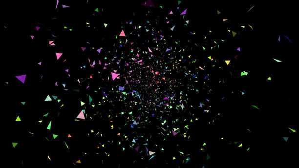 istock Colorful Celebration Ribbons Overlay Background 1409220638