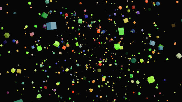 istock Abstract Colorful Lots of Cube Floating Around Background 1409220639
