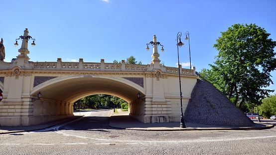 Warsaw, Poland. 23 June 2022. Viaduct named after Stanislaw Markiewicz is in Powisle district