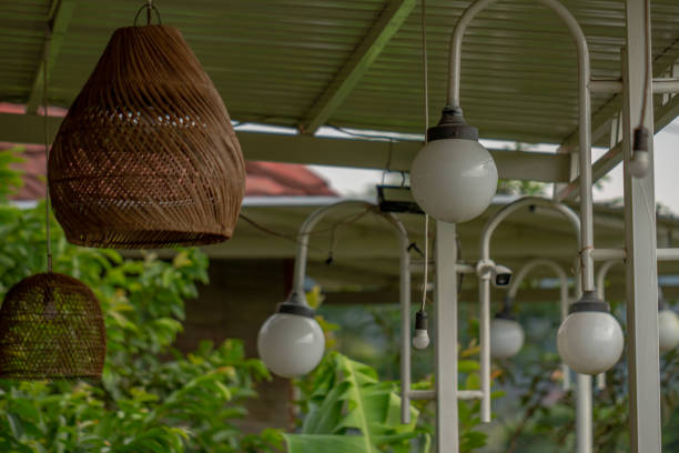 istock Pendant lamp accessories from local materials for interior decoration 1409232206