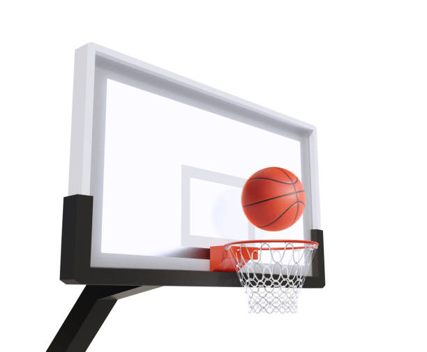 istock A player throws a basketball towards the net and trying to get a score. 3d render 1409233293