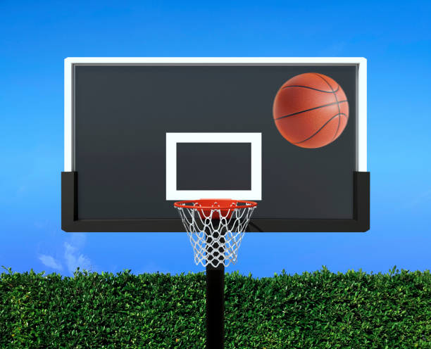 istock A player throws a basketball towards the net and trying to get a score 1409233306