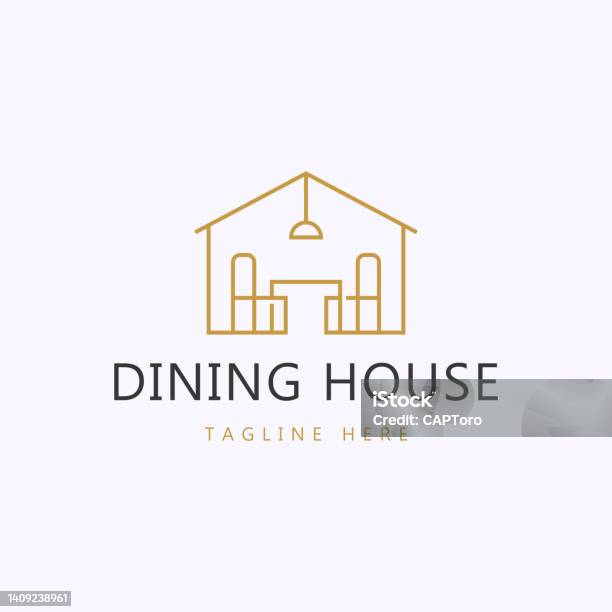 Logo Interior Design Dining Room Concept Stock Illustration - Download ...