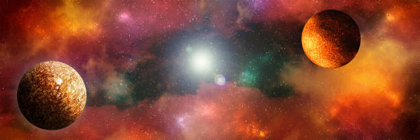 istock Unknown planet from outer space. Space nebula. Cosmic cluster of stars. Outer space background. 3D Illustration 1409245446