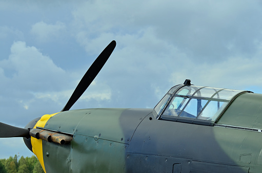 British fighter Hawker Hurricane WW2