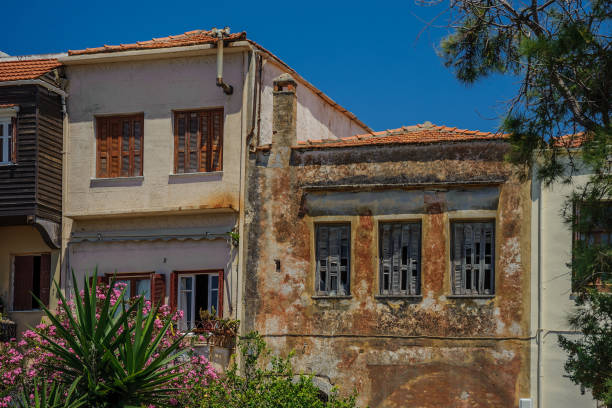 istock Facade of an old house with windows 1409249895