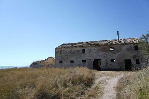 Abandoned home near the sea