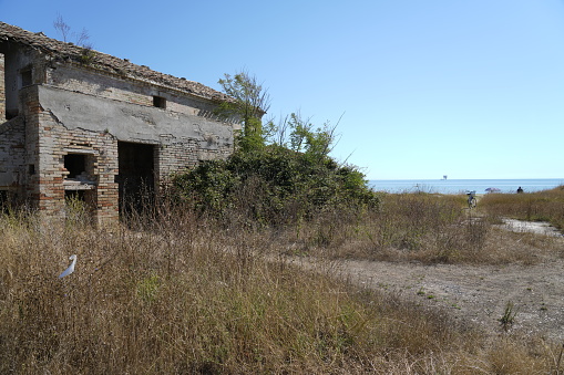Abandoned home near the sea