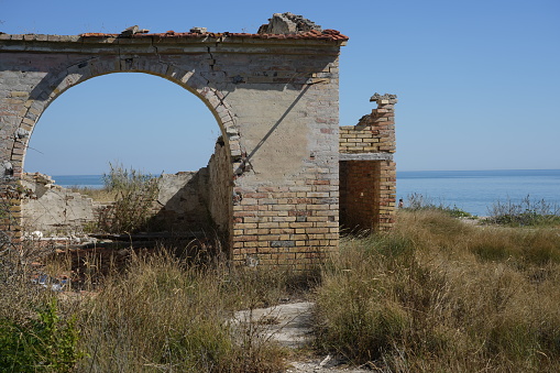 Abandoned home near the sea